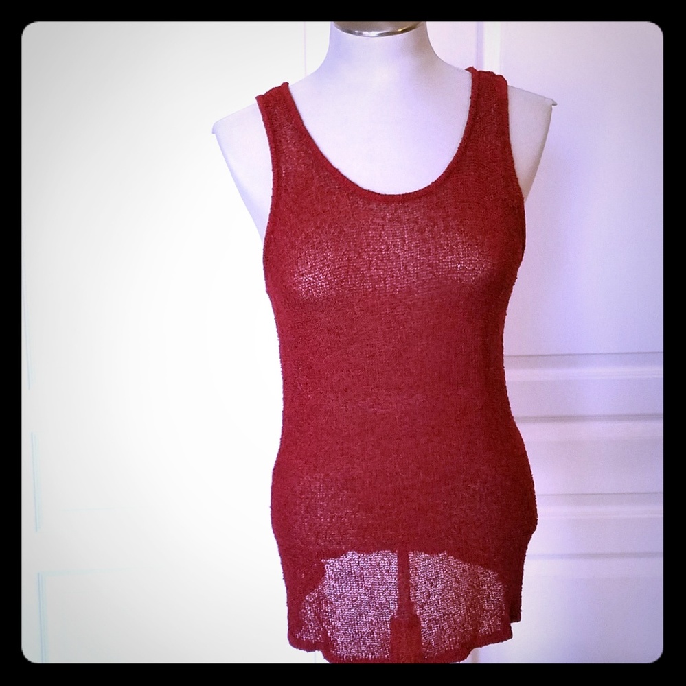 💲💲 5/$25 Maroon Sweater Tank